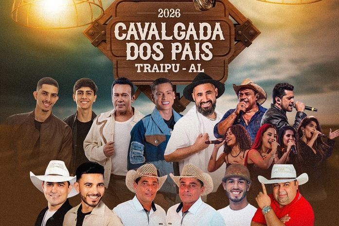 Cavalgada dos Pais 2026: Maninho Vaqueiro e Raí Saia Rodada substituem Zé Vaqueiro; evento acontece neste domingo (9), em Traipu