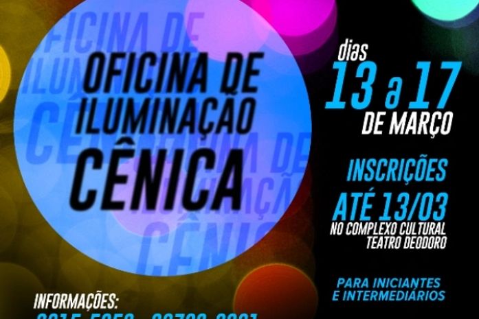 Oficina de Iluminação Cênica no Teatro Deodoro abre nova turma