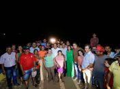 Prefeito Júlio Cezar inaugura ponte Amarílio Fernandes, em Poço da Onça