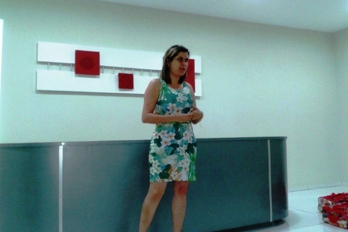 Kilma Marques, coordenadora de Publicidade, falou sobre estratégias do grupo
