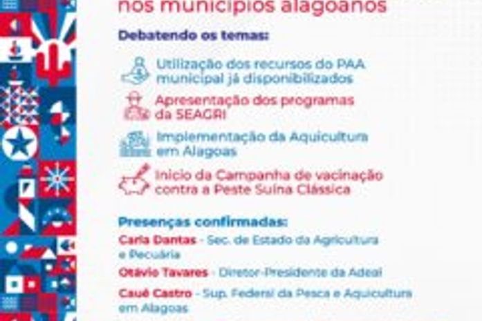 Agricultura é tema da reunião da AMA na segunda-feira, dia 15