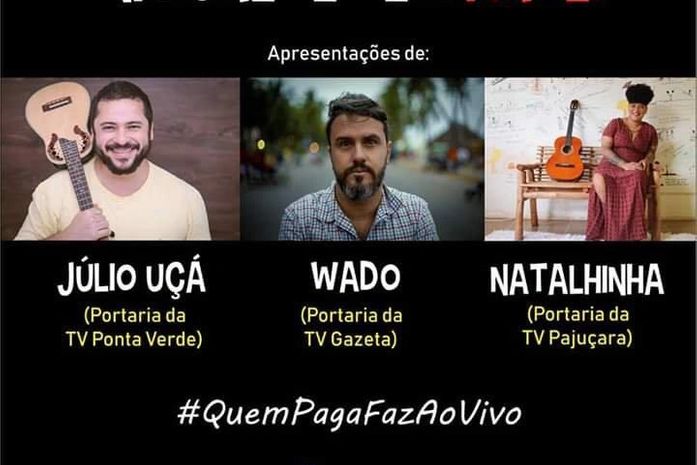 Artistas alagoanos realizam ato cultural na porta de empresas