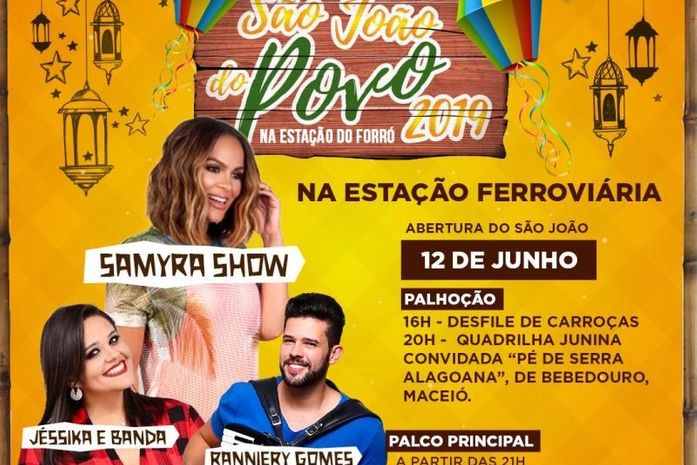 Programação da abertura aponta Samyra Show como principal atração