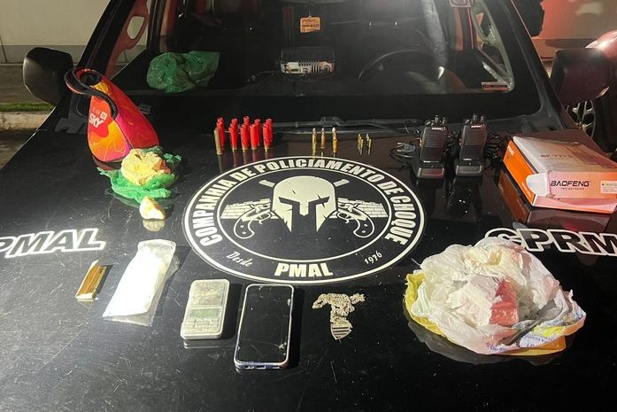 Operação da PM detém traficantes, apreende armas, munições e drogas em Maceió