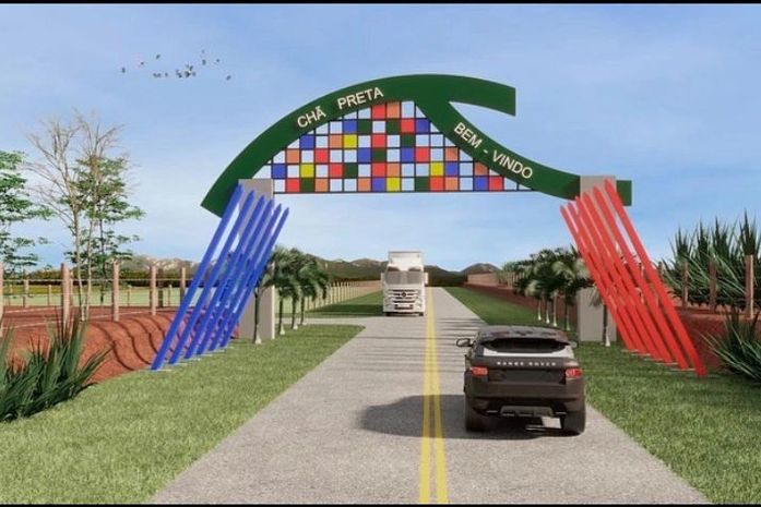 Prefeitura de Chã Preta inicia construção do Pórtico na entrada da cidade