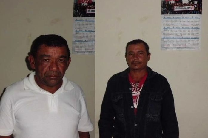 Manoel Bezerra De Alcântara, 44 anos e Manoel Aureliano dos Santos, 46, foram presos em Belo Monte