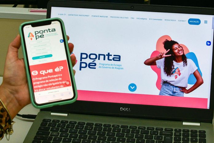 Inscrição é feita toda de forma on-line, pelo site https://pontape.al.gov.br