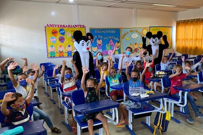 Alunos voltam às aulas presenciais em Santana do Mundaú