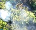 Moradores de bairros próximos à Gruta de Lourdes sofrem com fumaça após incêndio em vegetação