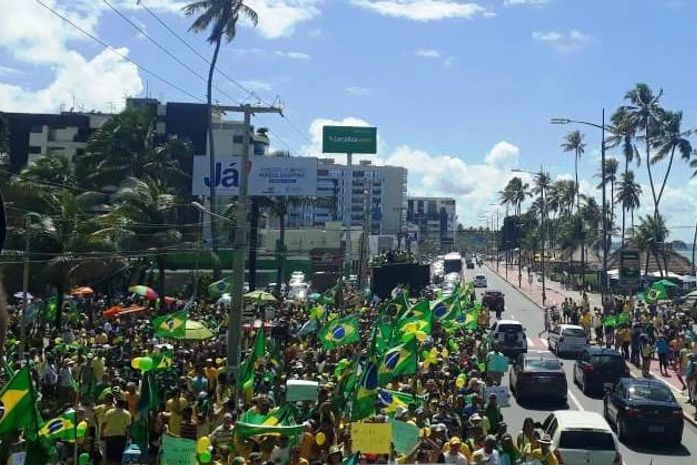 Manifestação Pró-Bolsonaro em Maceió