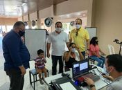 Deputado Galba Novaes prestigia Caravana meu RG na mão em Junqueiro