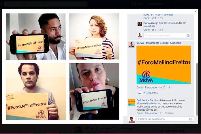 Artistas e agentes culturais resistem à legitimação de Mellina Freitas