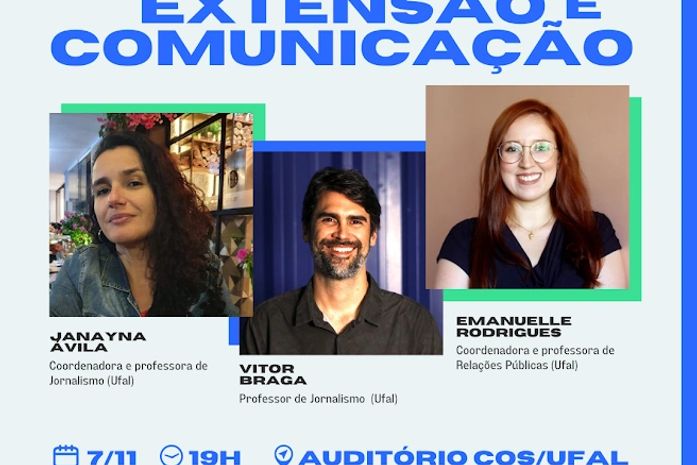 Estudantes de Jornalismo da Ufal promovem roda de conversa sobre Comunicação e Extensão Universitária