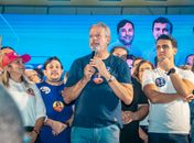 “Alagoas terá no Senado experiência e trabalho para avançar, força para se desenvolver e coragem para lutar”, afirma Arthur Lira com JHC e Marina em Girau do Ponciano
