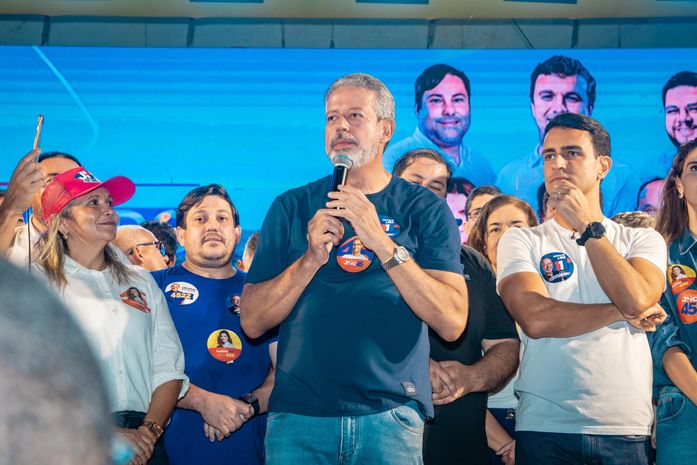 “Alagoas terá no Senado experiência e trabalho para avançar, força para se desenvolver e coragem para lutar”, afirma Arthur Lira com JHC e Marina em Girau do Ponciano