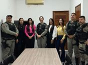 Girau do Ponciano planeja ações em defesa das mulheres durante reunião com a Patrulha Maria da Penha