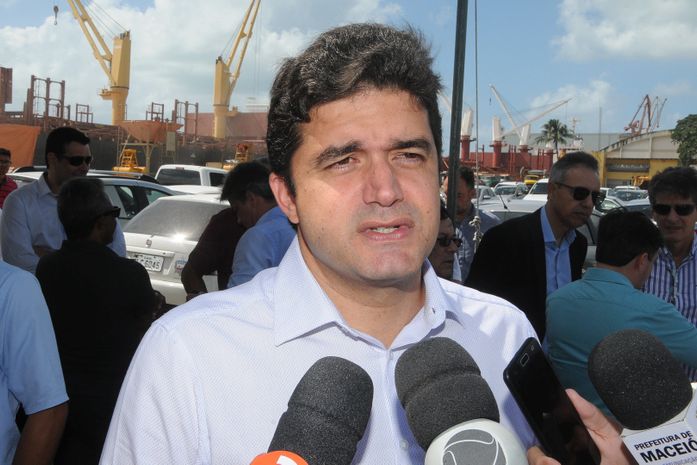 Rui Palmeira durante a entrega