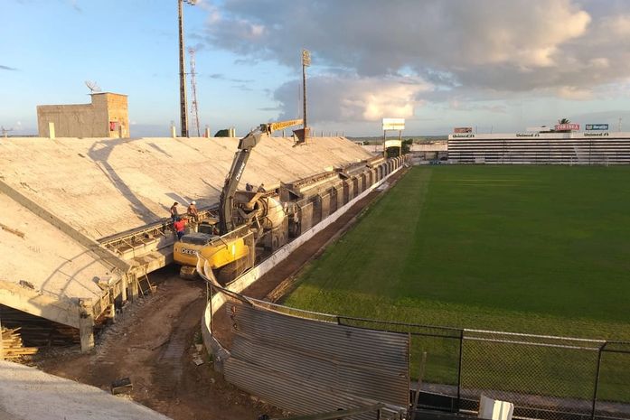 Estádio Coaracy da Mata Fonseca será aberto para visita às obras de reforma nesta sexta (03)