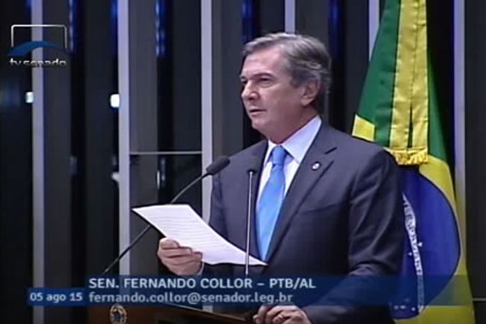 Collor baixou o nível ao sussurrar xingamento contra Rodrigo Janot