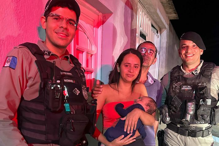 Guarnição da Polícia Militar salva bebê vítima de engasgo em Roteiro