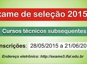 Período de inscrição vai até 21 de junho