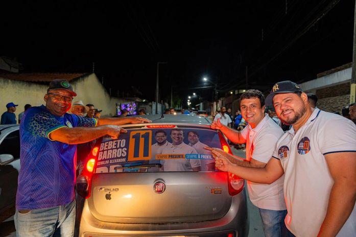Adesivaço continua no comitê da campanha de Bebeto Barros e Osvaldo Alexandre