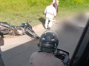 Dois policiais militares ficam feridos após acidente de moto em Rio Largo