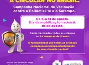 Polio e sarampo: vacina está disponível nos finais de semana
