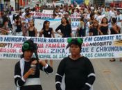 Passeata mobiliza 500 alunos no Dia da Água em combate ao Aedes Aegypti