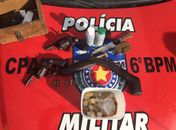 Material apreendido na operação