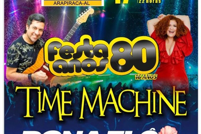 Festa Anos 80 retorna a Arapiraca com nostalgia, dança e grandes atrações