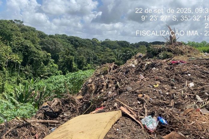 Secretário de Infraestrutura de Barra de Santo Antônio é detido e município multado por descarte irregular de lixo
