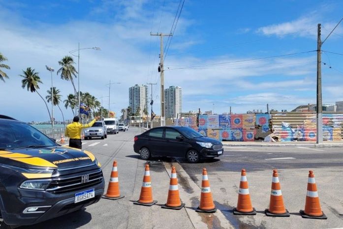 Evento interdita trecho da Avenida Litorânea até sábado, 23