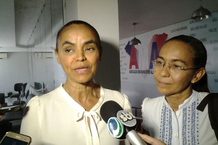 Em Maceió, Marina Silva afirma que réu não pode ocupar linha sucessória