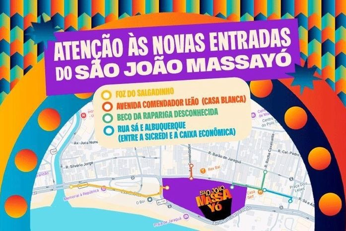 São João Massayó terá quatro entradas oficiais para acesso do público; confira os locais