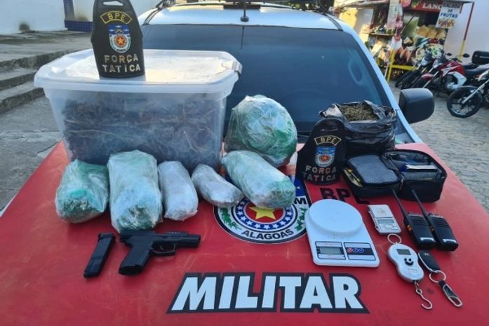 Em abordagens distintas, PM apreende quase 20kg de drogas em Alagoas