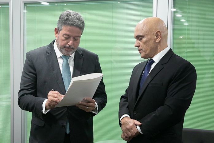 Arthur Lira e Alexandre de Moraes