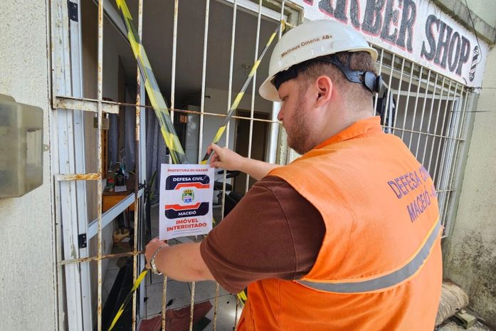 Entenda quando imóveis podem ser interditados pela Defesa Civil de Maceió