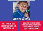 Corpo de jovem de Palestina que estava desaparecido é encontrado em Jacaré dos Homens
