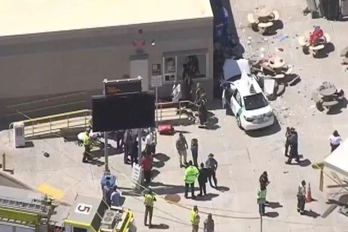 Segundo testemunhas, o carro responsável pelo atropelamento foi um táxi