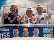 Sempre em cima de um trio elétrico, Luciano Barbosa pode adotar de vez o “teclado” pós-eleição