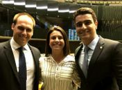 Eduardo Bolsonaro(PSL), Mariana Carvalho(PSDB) e JHC(PSB)