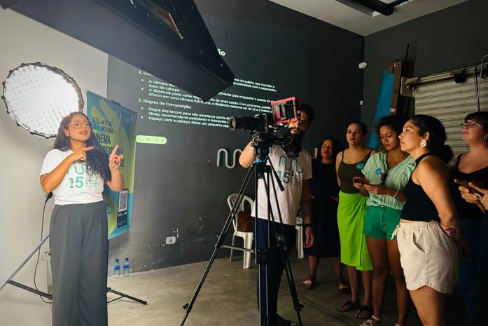 “Equidade é a palavra”, diz Felipe Neves, artista cego, durante a Mostra Inclusão