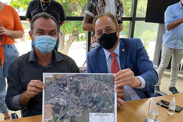 Deputado Galba Novaes prestigia assinatura da ordem de serviço do Minha Cidade Linda para Anadia e outros dois municípios