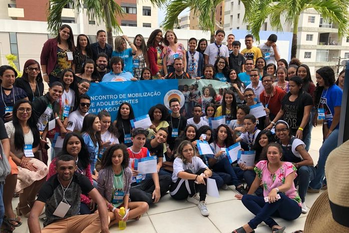 Arapiraquenses participam de 1º Encontro dos Núcleos de cidadania dos adolescentes, em Maceió