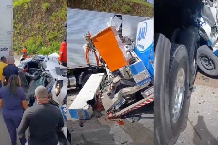 Grave acidente em Joaquim Gomes: colisão entre seis veículos na BR-101 deixa dois mortos e sete feridos