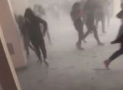 Alunos correndo no colégio Santa Úrsula