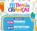 Festival do Dia das Crianças leva diversão e sorrisos às famílias piranhenses