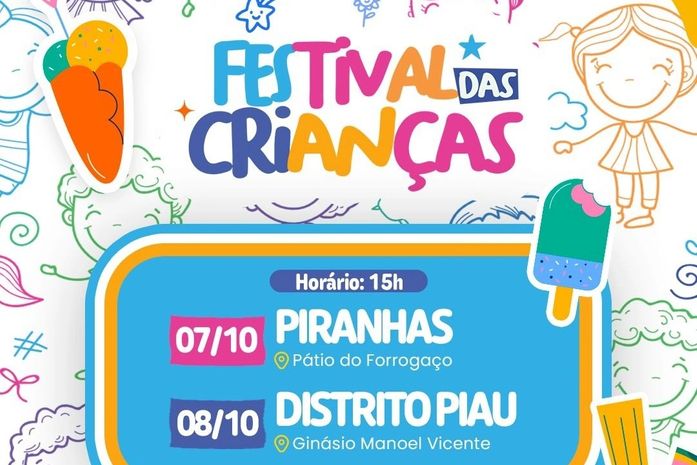 Festival do Dia das Crianças leva diversão e sorrisos às famílias piranhenses