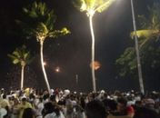 Queima de fogos na Orla atrai milhares de pessoas para dar boas-vindas a 2019